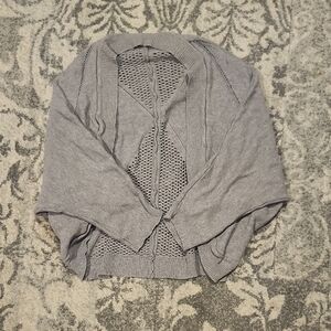 SHEIN Heather Gray Knit Cardigan